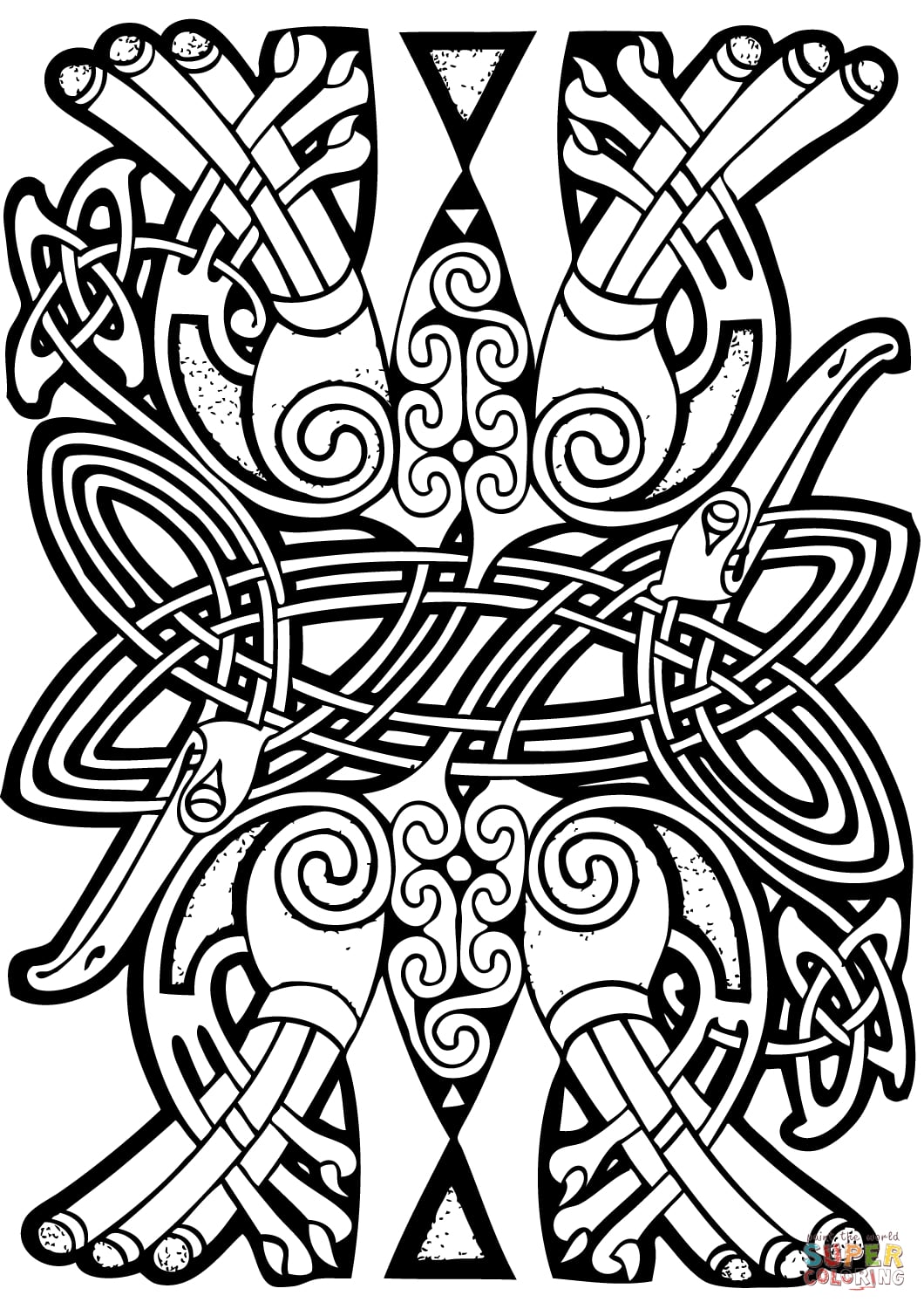 202 Cartoon Printable Celtic Designs Coloring Pages for Kids