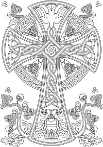 Celtic cross and tassels