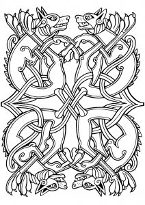 Dogs - Celtic Art style