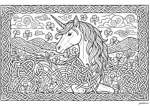 Enchanted Celtic unicorn