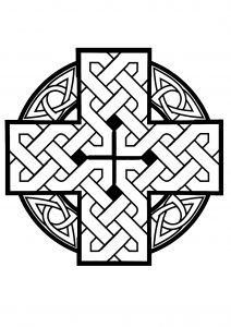 Coloring simple celtic pattern