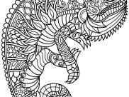 Chameleons and lizards Coloring Pages for Adults