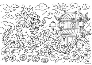 Chinese New Year Dancing Dragon