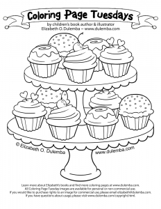 Cupcakes coloring pages 125