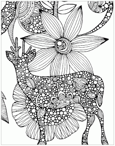 Download Deers - Coloring Pages for Adults