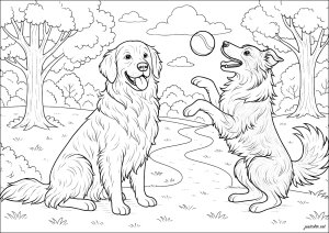 Canine Duo in the Park