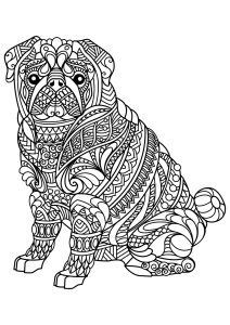 complicated animal coloring pages