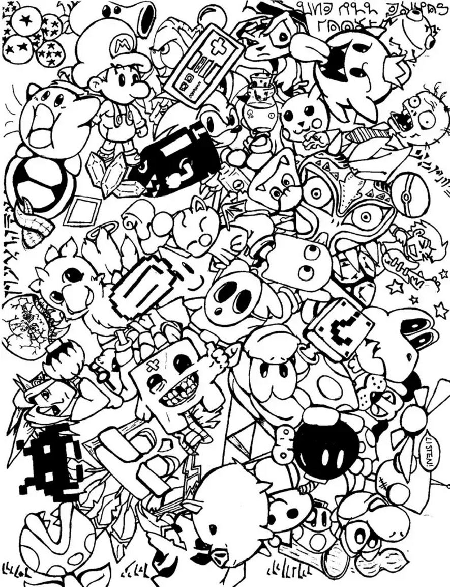 Download Doodle art doodling 5 - Doodle Art / Doodling Adult ...
