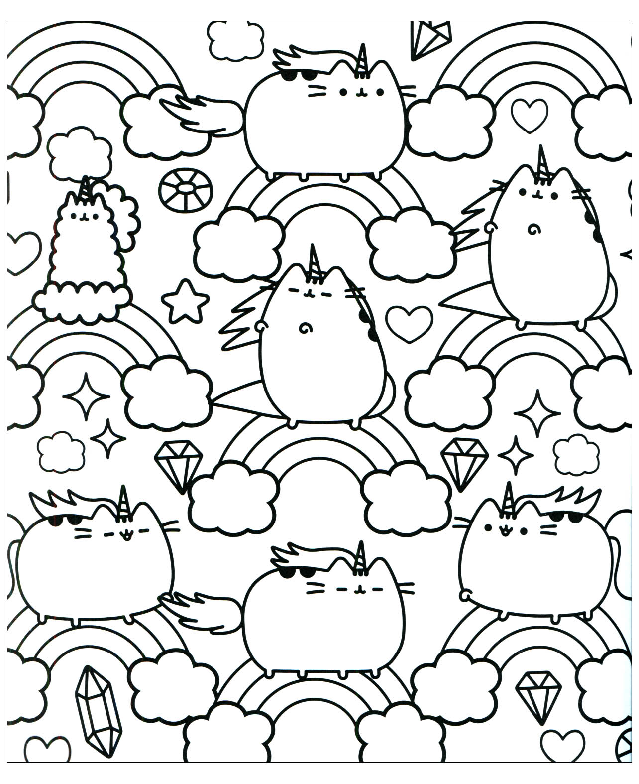 91 Top Kawaii Cats Coloring Pages Images & Pictures In HD