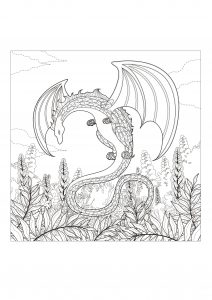 scary sea serpent coloring pages
