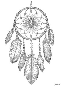 Elegance of a tribal dream catcher