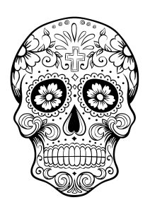 skull coloring pages for kids
