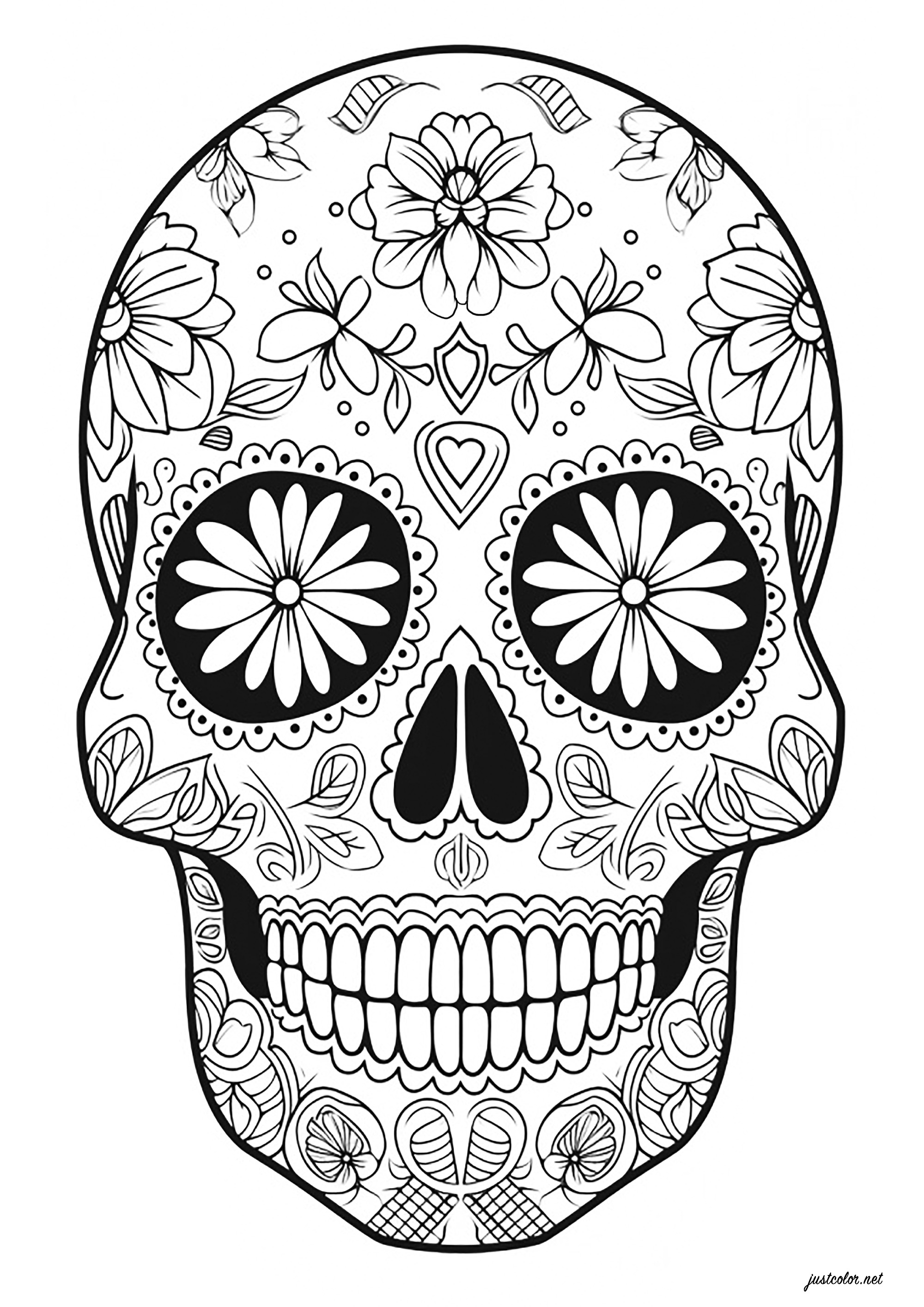 d-a-de-los-muertos-skull-intricate-floral-motifs-el-dia-de-los-muertos-adult-coloring-pages