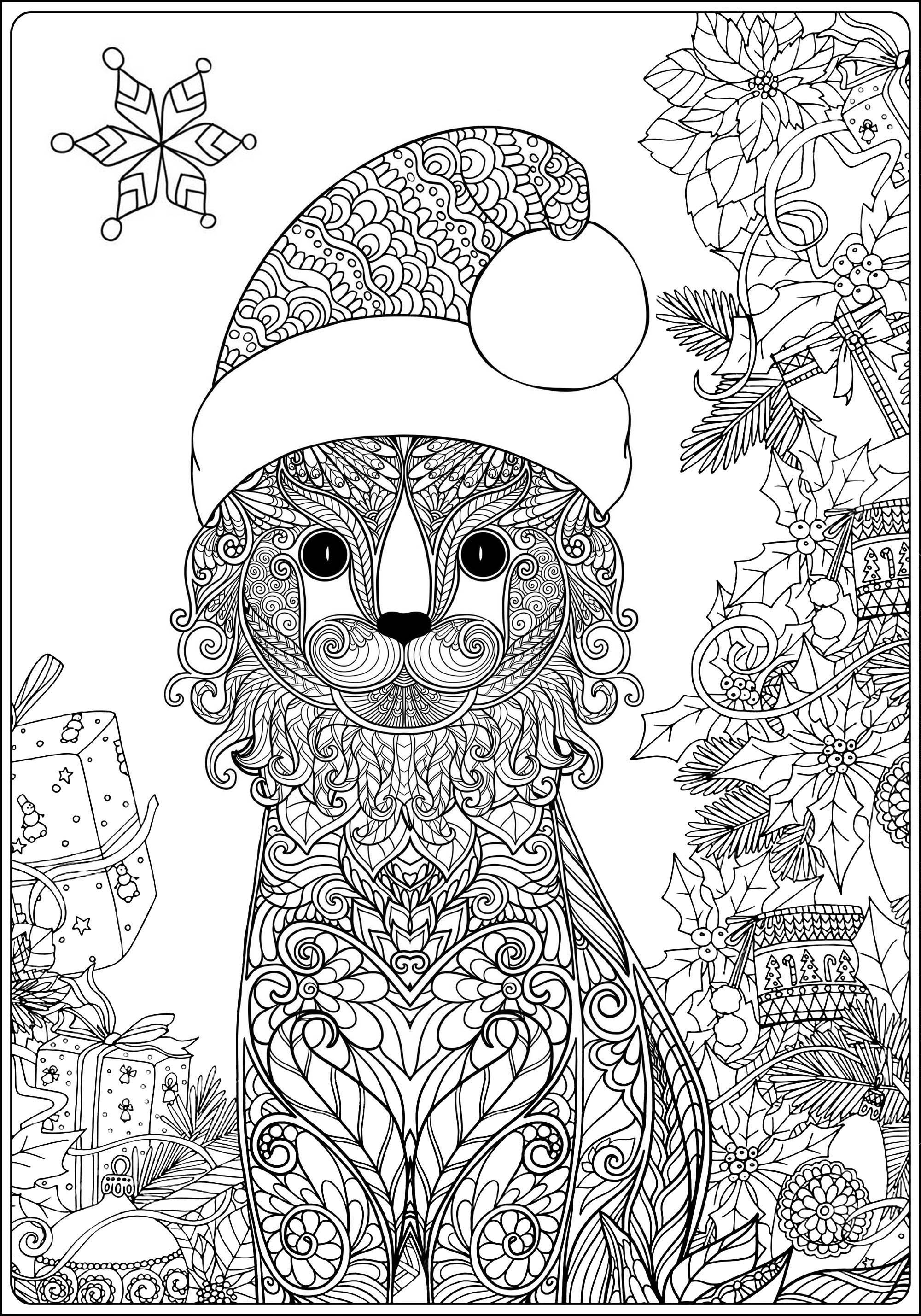 Christmas Coloring Pages For Adults 2021