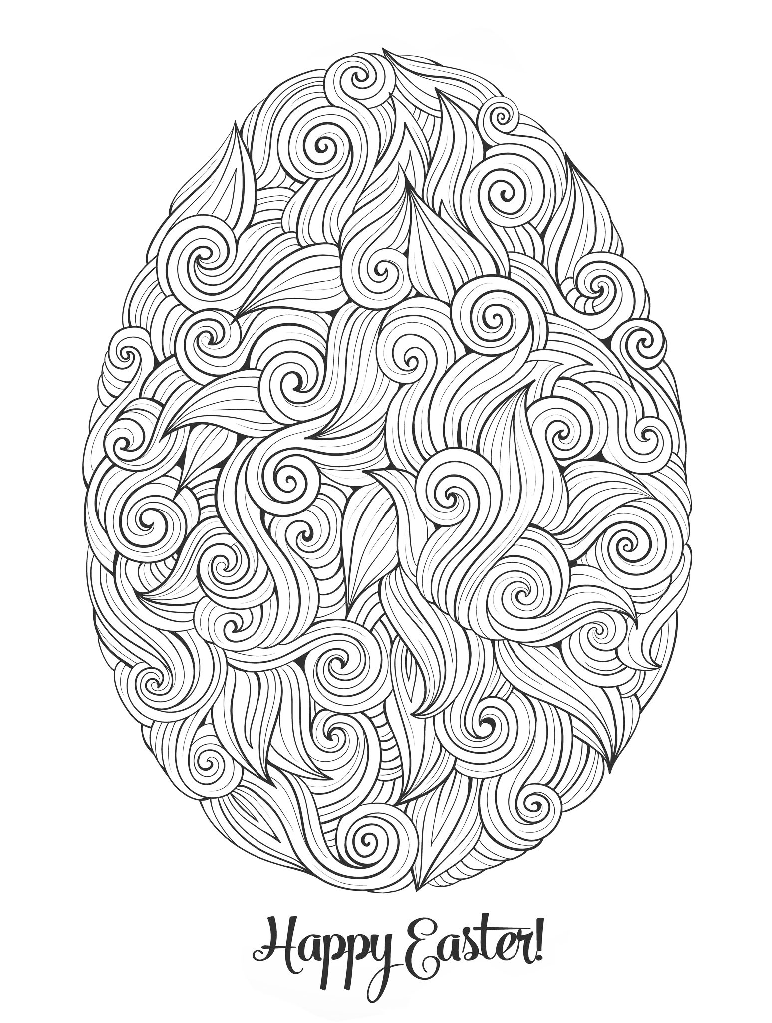 Download Easter egg - Easter Adult Coloring Pages
