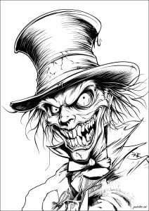 The Mad Hatter in Zombie mode