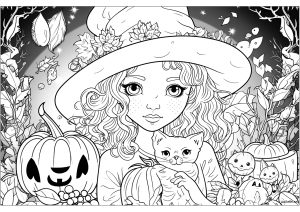 Halloween mummy coloring book anime style Vector Image