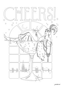 A glamorous Art Deco evening under the stars
