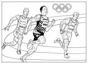Coloring adult olympic games athletism