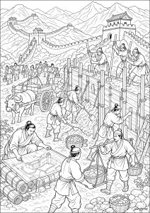 Builders of the Great Wall of China (Ming dynasty, 14th–17th century)