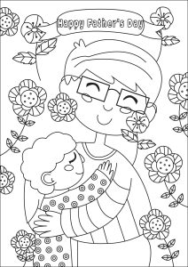 Father's Day Coloring Pages for Adults (Free PDF printables)