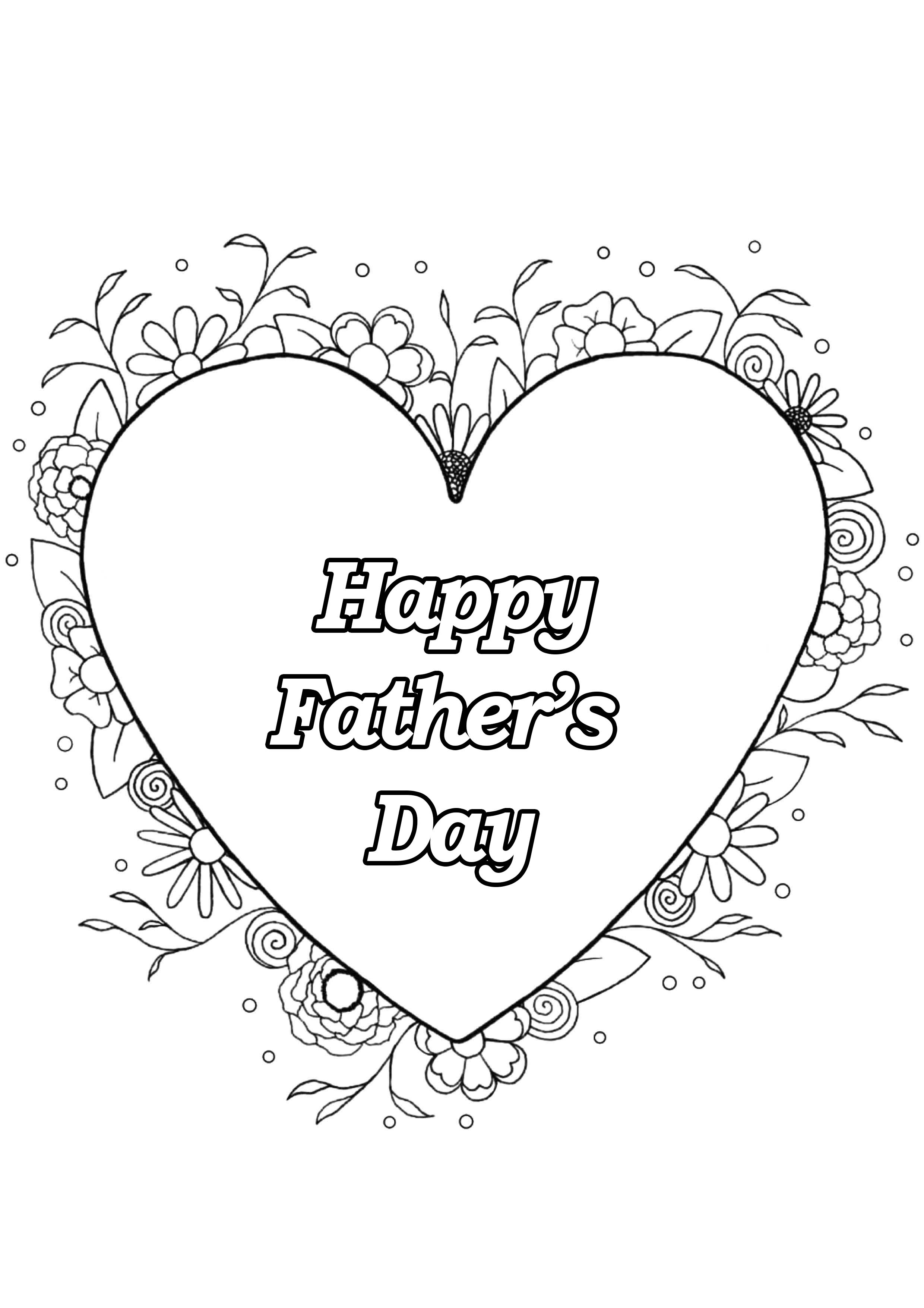 Free Printable Father S Day Colouring Sheets
