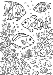 School of tropical fish