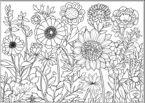 flower coloring pages for mothers day