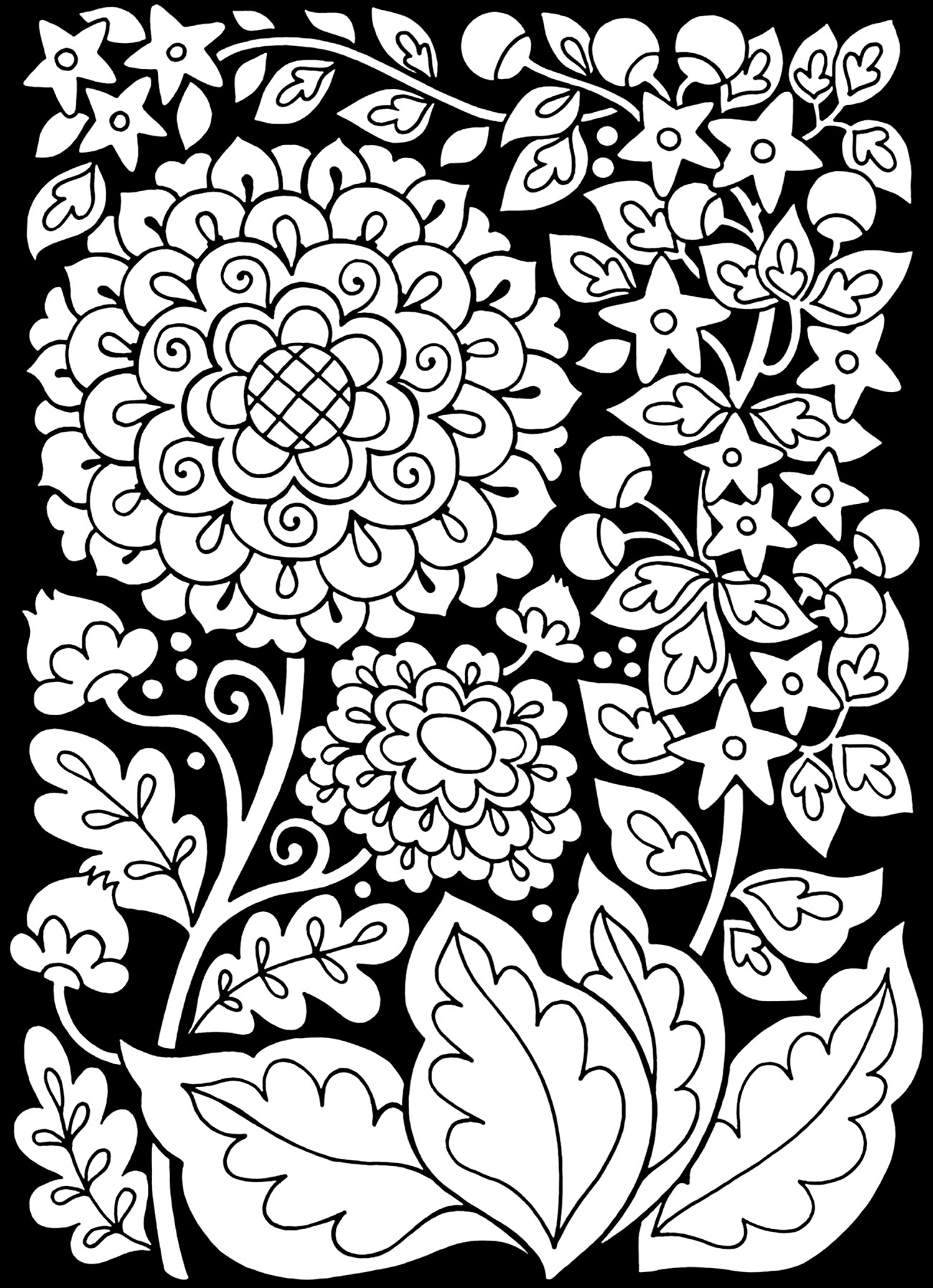 Background Colouring Pages
