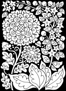 Dark Background - Coloring Pages for Adults