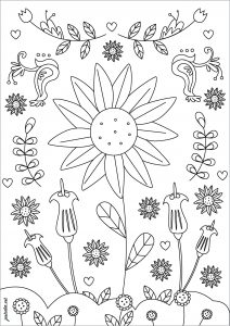may flowers coloring pages