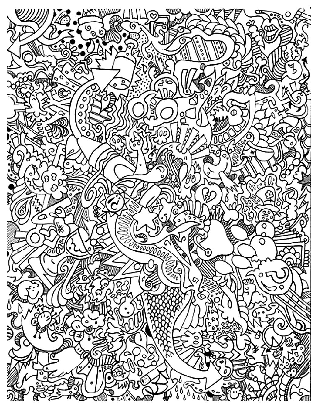 Download Big mess - Unclassifiable Adult Coloring Pages