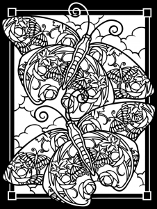 Download Butterflies Coloring Pages For Adults