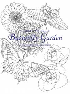 Coloring butterfly garden