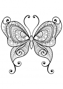 Coloring butterfly beautiful patterns 10