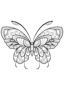 Coloring butterfly beautiful patterns 11