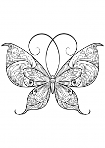 Coloring butterfly beautiful patterns 13