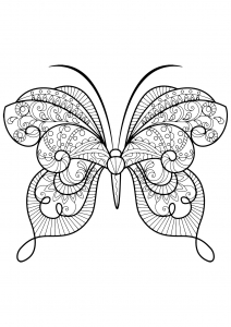 Coloring butterfly beautiful patterns 15