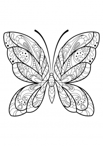 Coloring butterfly beautiful patterns 2