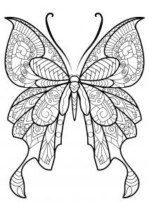Coloring butterfly beautiful patterns 8