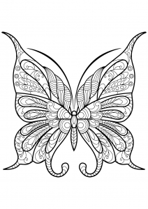 Coloring butterfly beautiful patterns 9