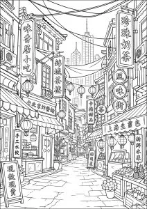 Strolling down a lively street in Tokyo