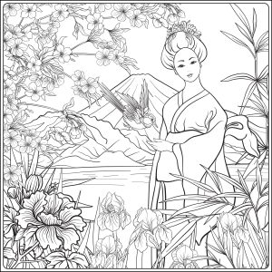 Woman Coloring Pages for Adults & Kids