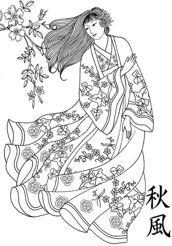 Japanese traditional woman
