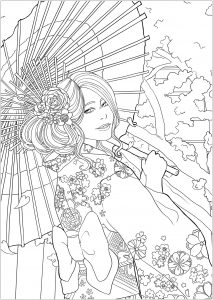 Download Japan Coloring Pages For Adults
