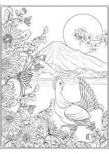 to print tokyo japan adult coloring pages