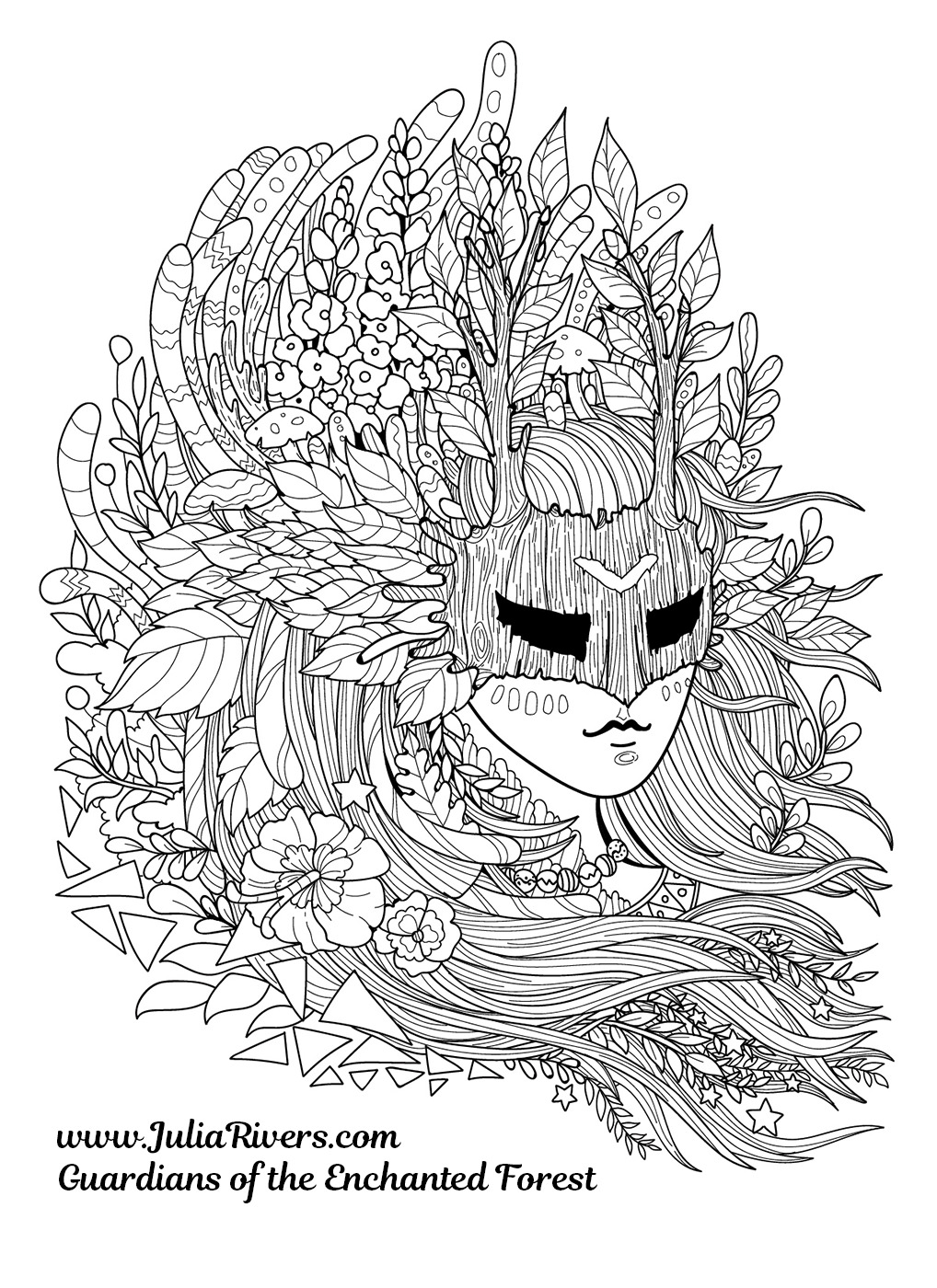 enchanted printable coloring pages