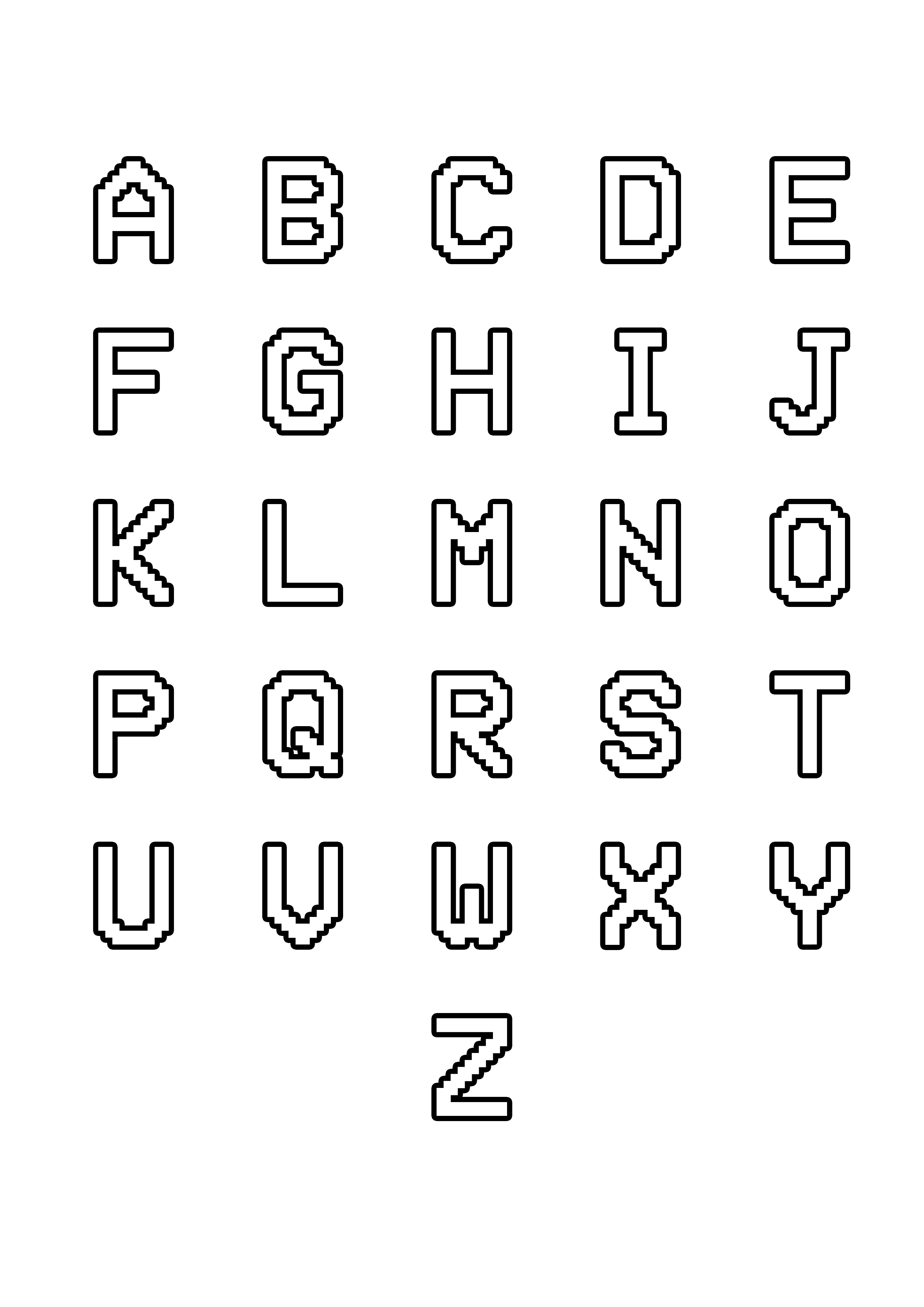 4600 Simple Alphabet Coloring Pages  Images