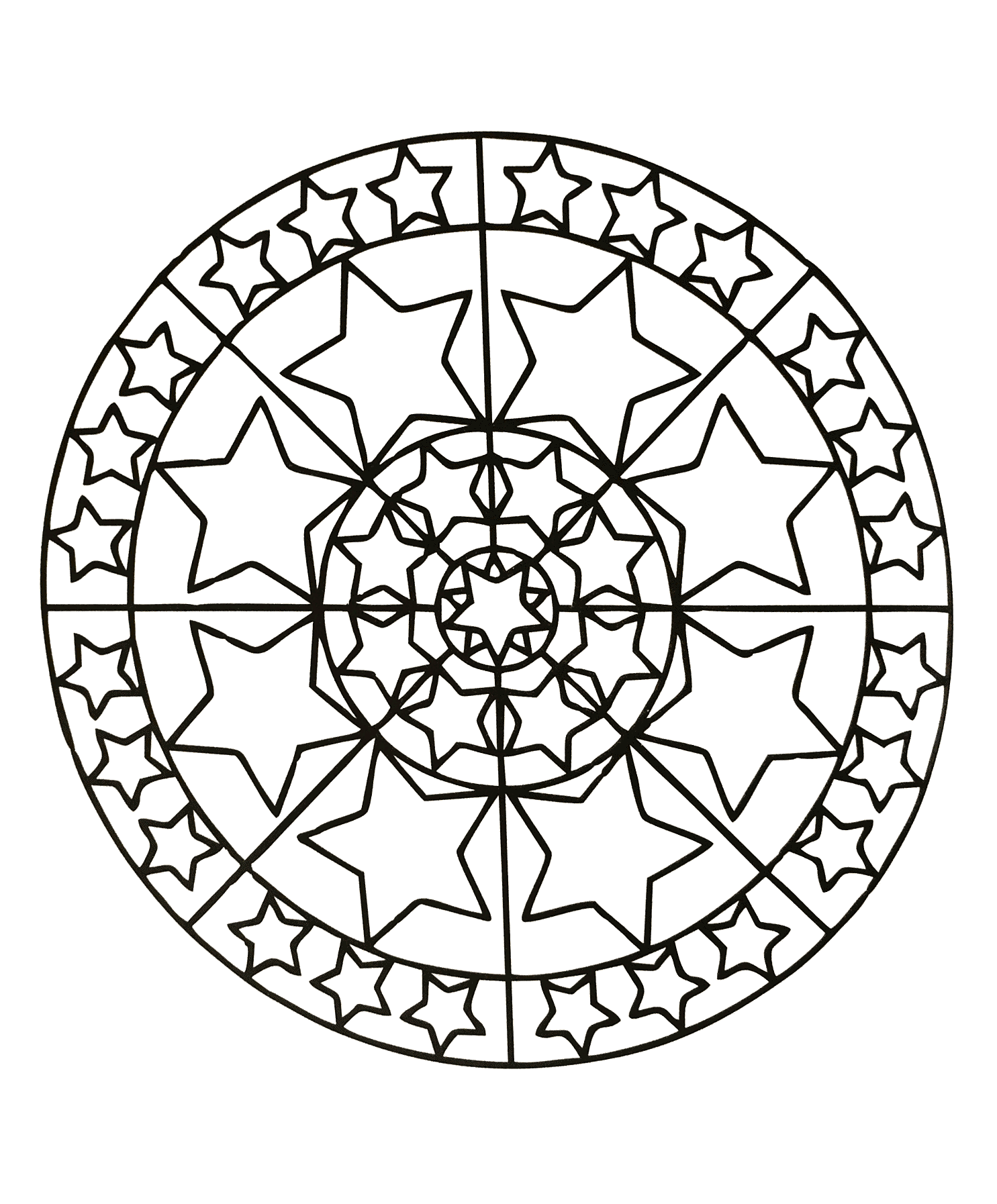 Simple Mandala 51 Mandalas Coloring Pages For Kids To Print Color