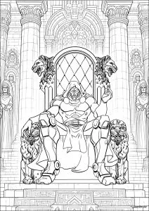 Doctor Doom on his throne
